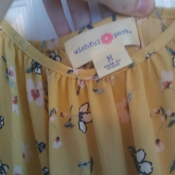 Yellow Floral Top - Picture 3 of 3